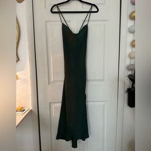ASTR Forest Green Scoop Neck Strappy Dress XS